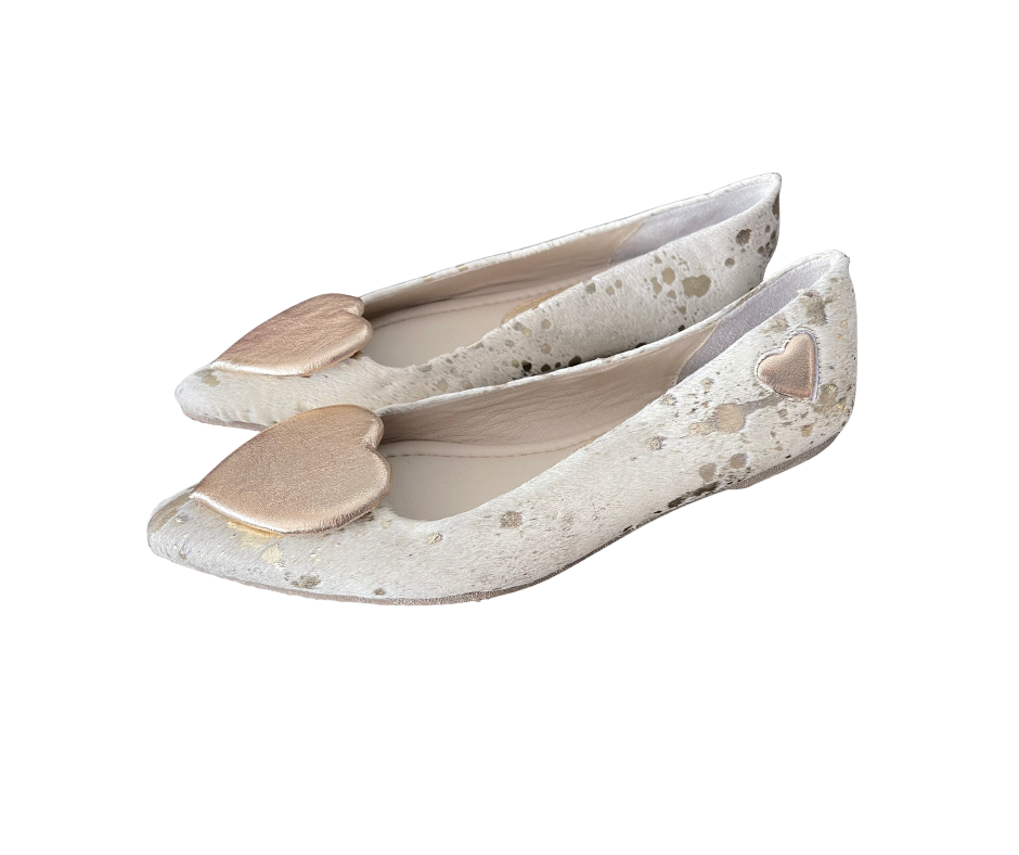 Bailarina en cuero al pelo Corazón relleno