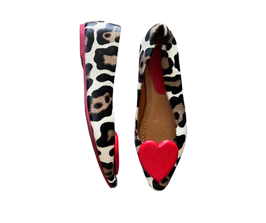 Bailarina en cuero al pelo Corazón relleno