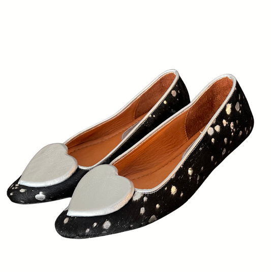 Bailarina en cuero al pelo corazón relleno