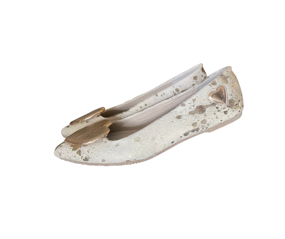 Bailarina en cuero al pelo Corazón relleno